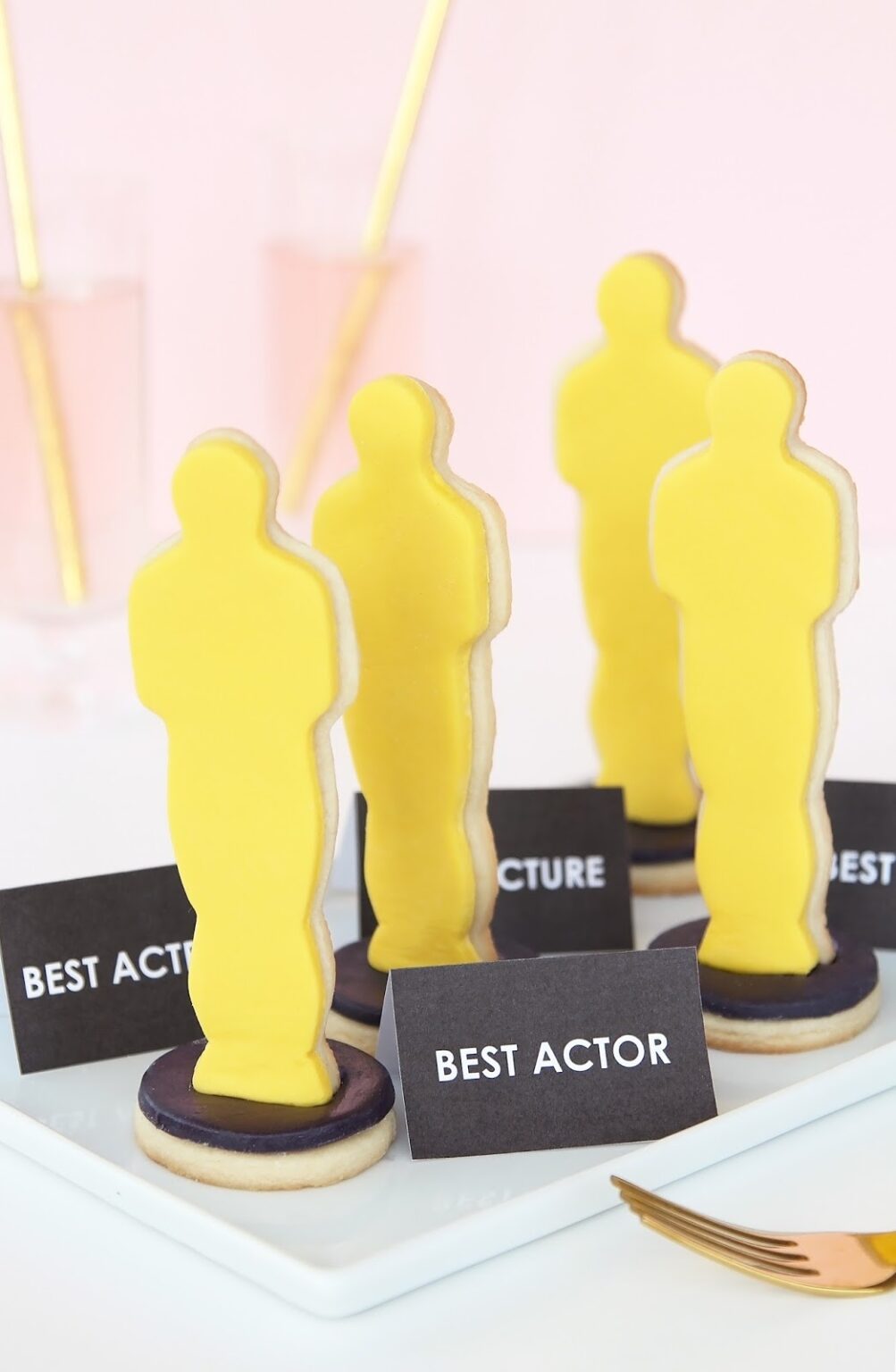 3D Oscar/Academy Awards Cookies On Brit + Co Aww Sam