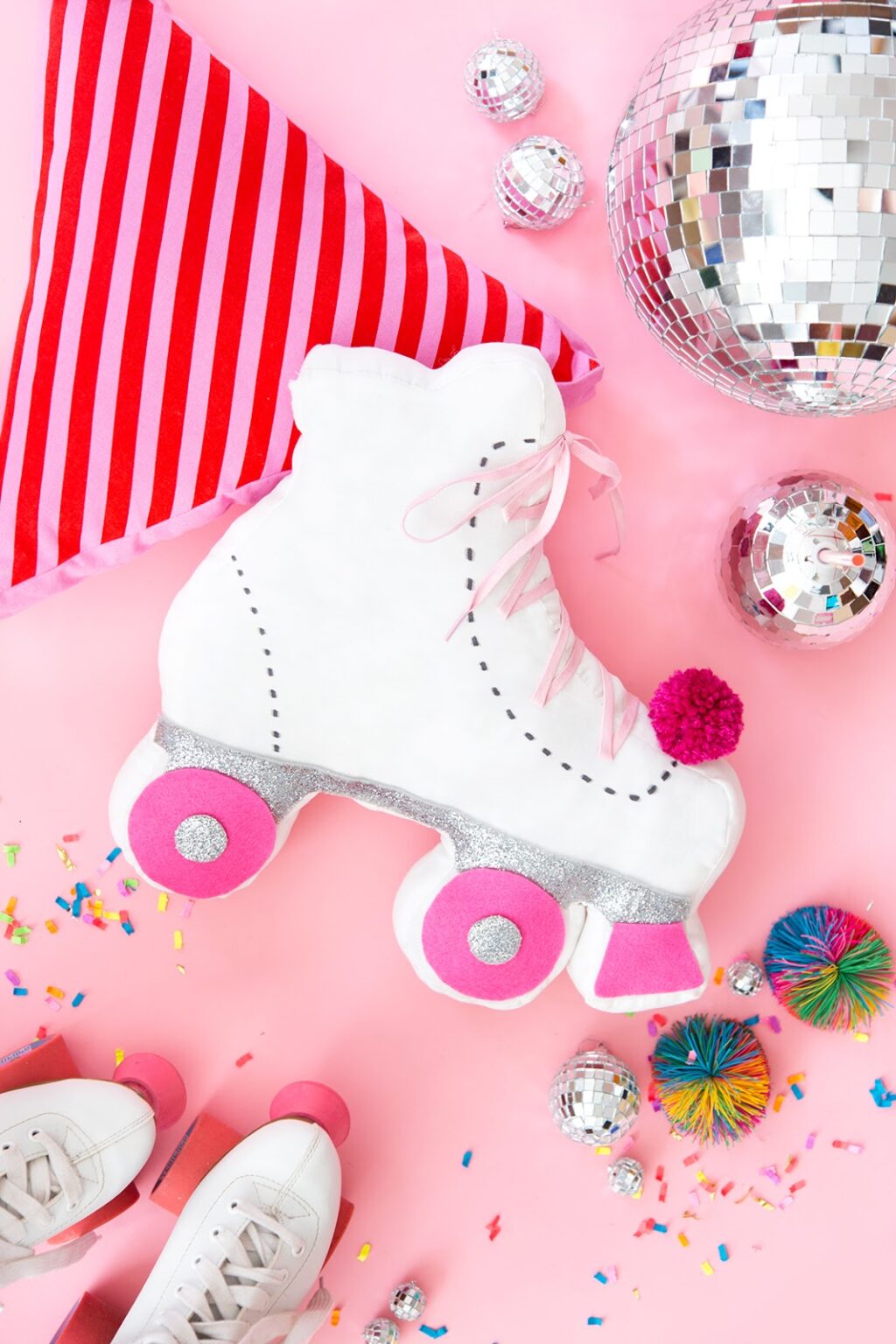 DIY Roller Skate Throw Pillow Aww Sam