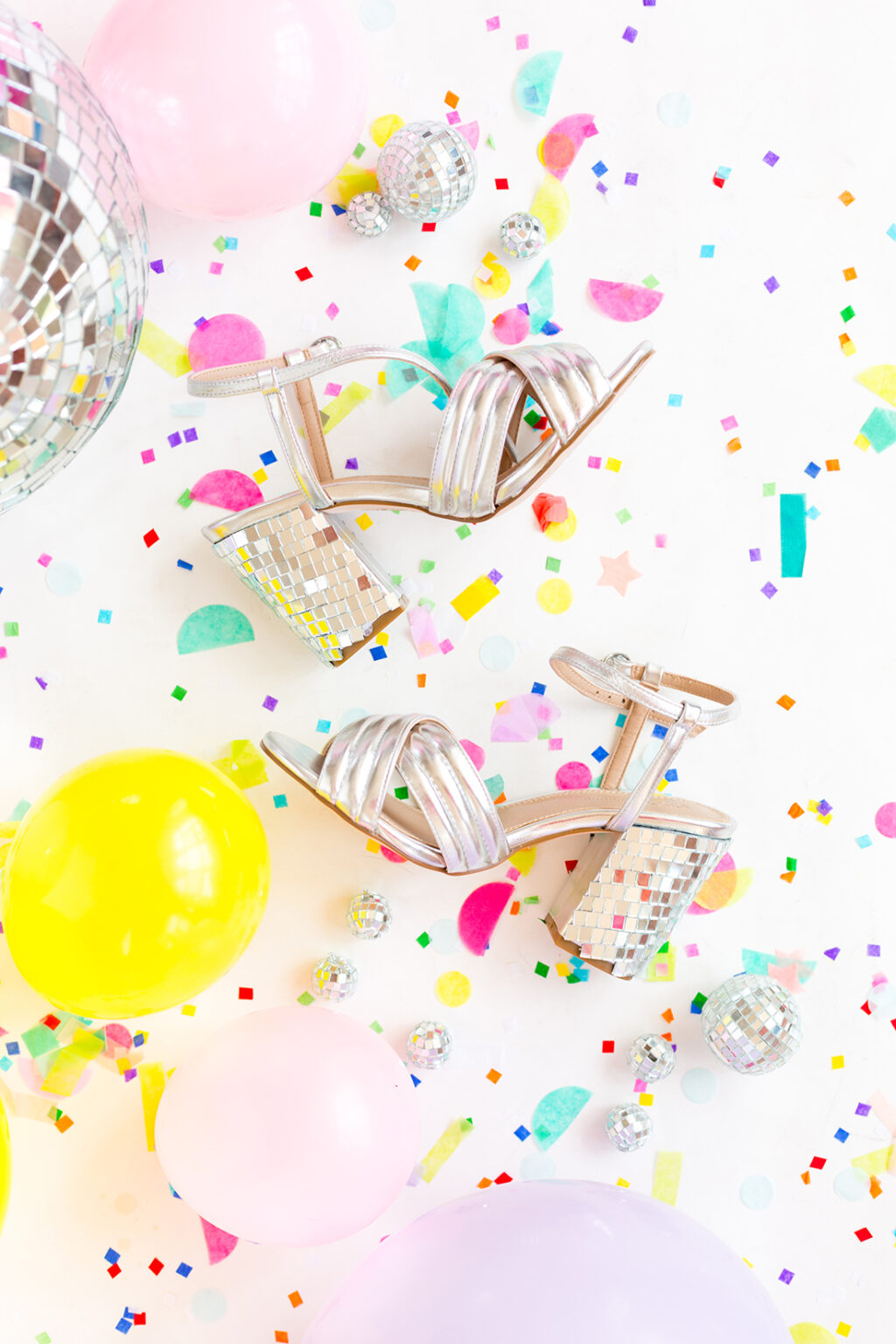 DIY Disco Ball Shoe Heels – Aww Sam