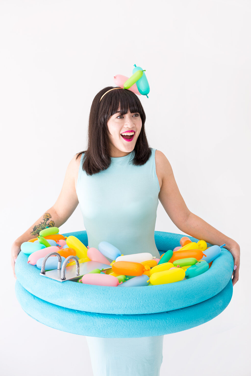 DIY Sprinkle Pool Costume + Pool Boy Costume Aww Sam